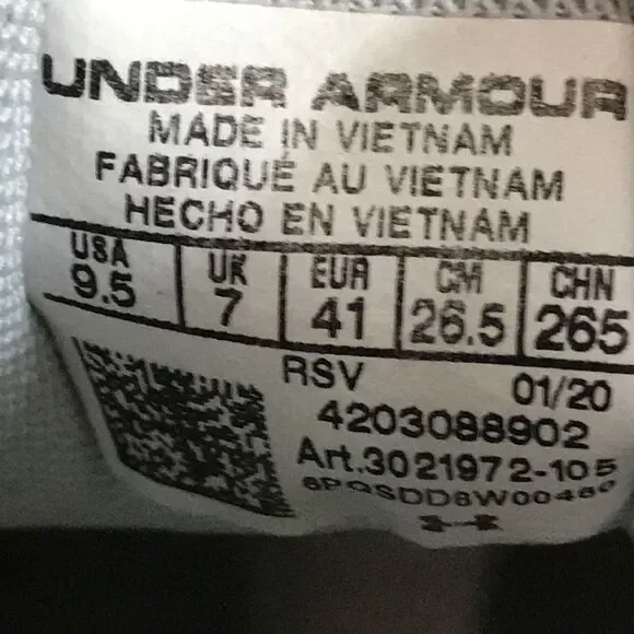 Under Armour Charged Assert 8 Gray/Pink Running Shoes 3021972-105 Women Size 9.5 - Picture 11 of 12